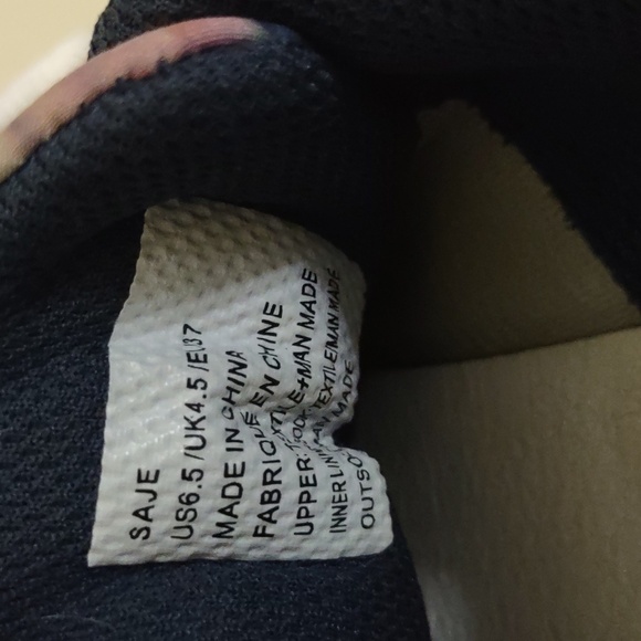 ShoeDazzle blue and pink floral shoe sneaker size 6.5 women flowers - Picture 10 of 11